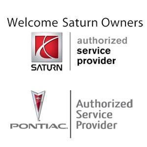 Welcome Saturn Owners and Pantiac Authorized Service Prvider Logos